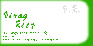 virag ritz business card